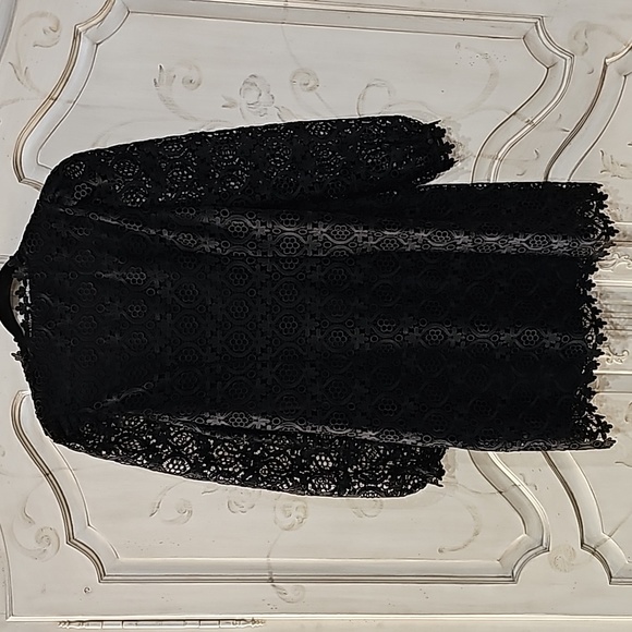 NWT kate spade Black Scallop Lace Mini Dress - Picture 11 of 13